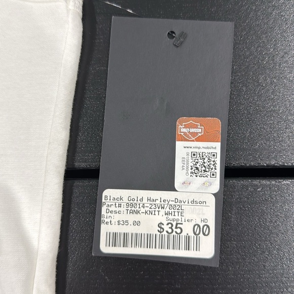 Harley-Davidson Women's Ultra Classic Racer Font White Tank Top - 2XL - Picture 5 of 7